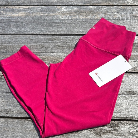 Lululemon‎ Align High-Rise Crop 23" Passionate pink leggings size 8 NWT - Picture 1 of 7